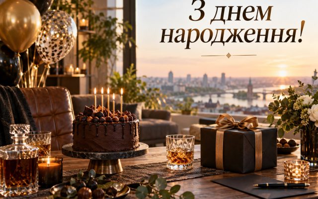 Щирі привітання з днем народження мужчині українською мовою