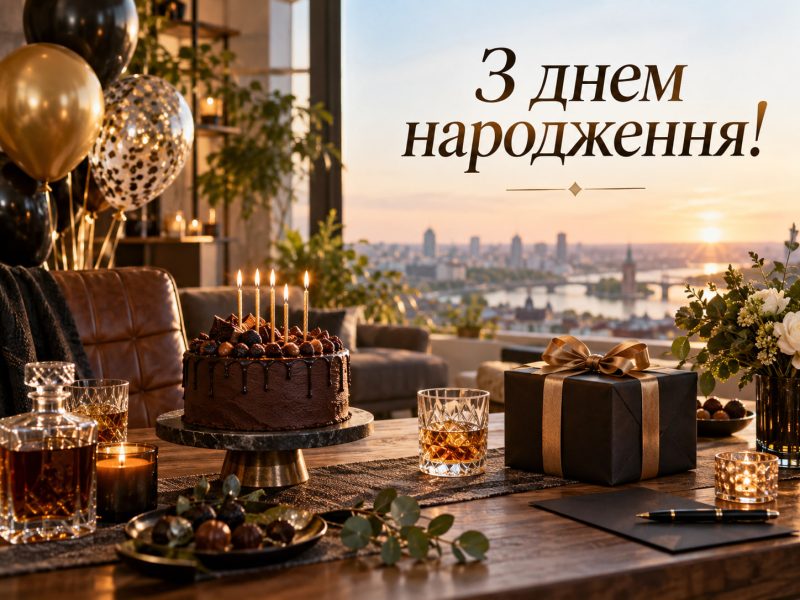 Щирі привітання з днем народження мужчині українською мовою