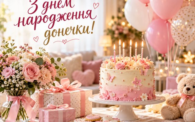 Красиві привітання подрузі з днем народження дочки своїми словами у прозі