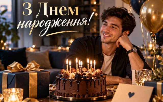Гарні привітання з днем народження хлопцю своїми словами, до сліз — молодому хлопцю українською