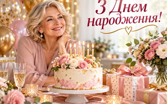 Короткі привітання з днем народження жінці своїми словами, до сліз — і старшій жінці, і з ювілеєм
