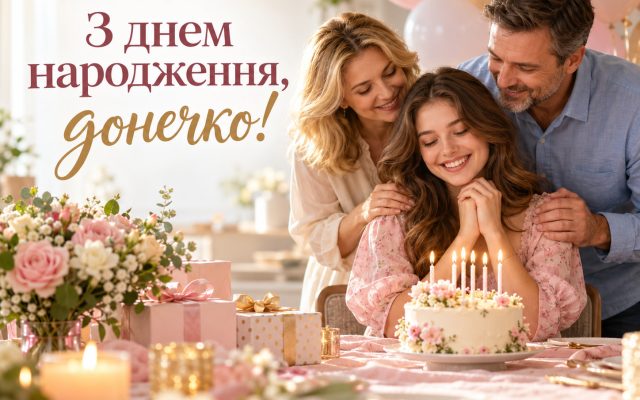 Зворушливі привітання з днем народження доньці від мами й тата — до сліз, у прозі