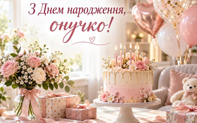 Красиві привітання з днем народження внучці своїми словами у прозі