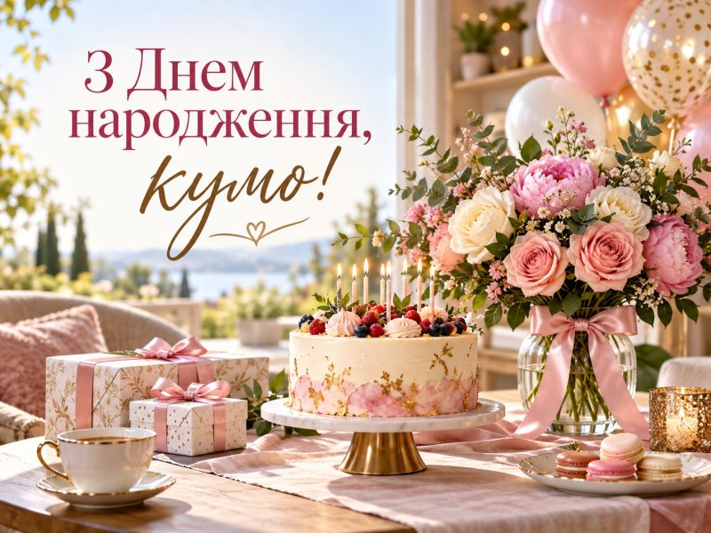 Кращі привітання з днем народження кумі своїми словами, до сліз