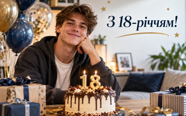 Кращі привітання з 18-річчям: з днем народження 18 років хлопцю