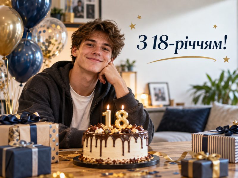 Кращі привітання з 18-річчям: з днем народження 18 років хлопцю