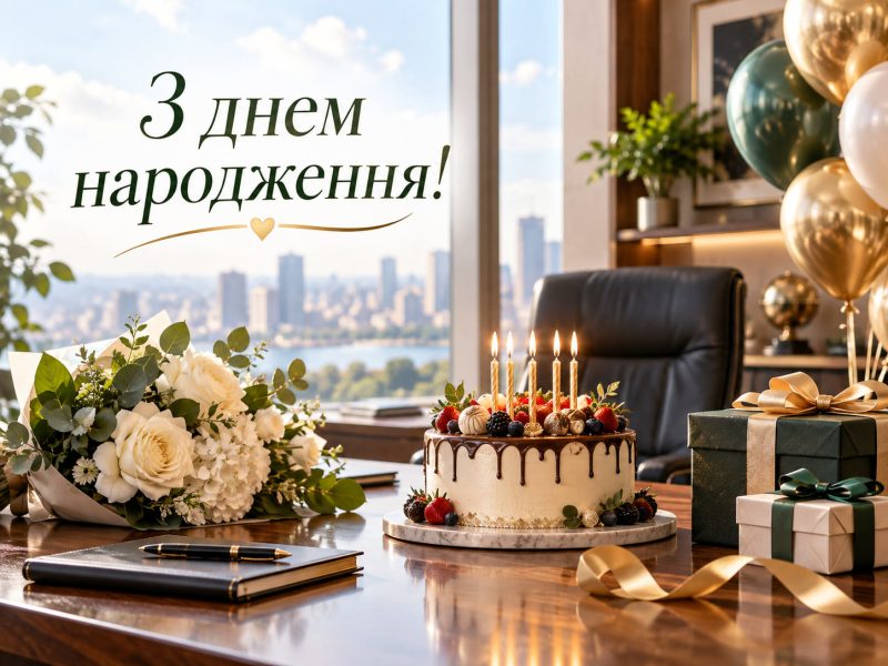 Короткі привітання з днем народження начальнику та начальниці у прозі, до сліз
