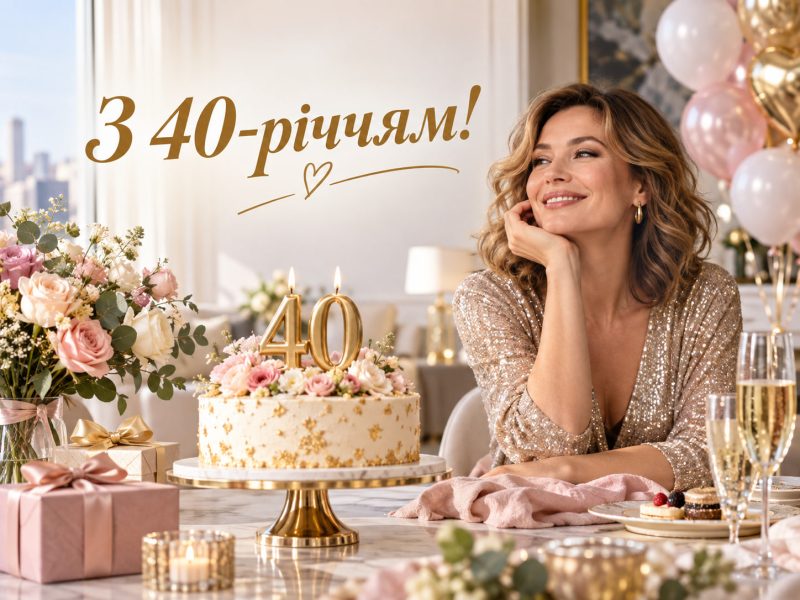 Оригінальні привітання з 40-річчям жінці: з днем народження на ювілей 40 років подрузі, колезі, доньці, мамі, сестрі