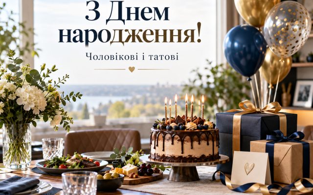 Привітання з днем народження чоловікові і татові своїми словами у прозі