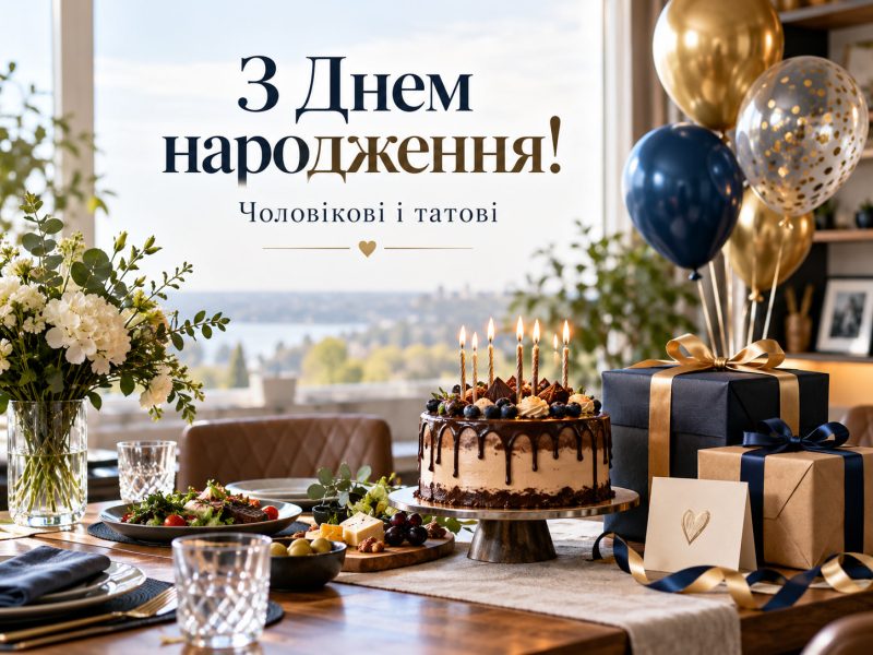Привітання з днем народження чоловікові і татові своїми словами у прозі