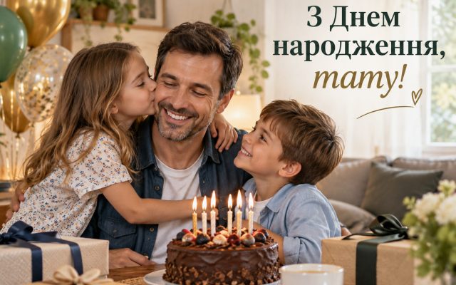 Короткі привітання з днем народження татові від дочки та сина