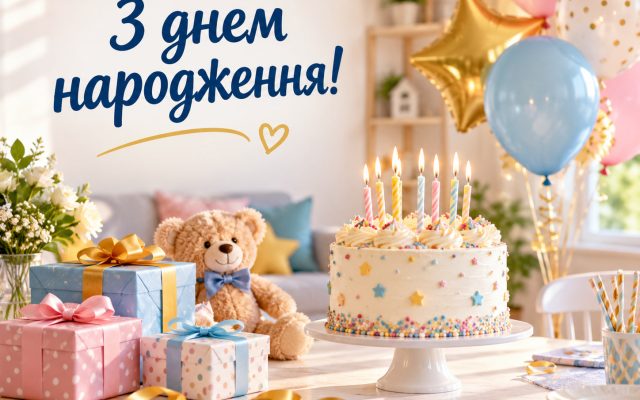 СМС привітання з днем народження дитині — хлопчику та дівчинці українською мовою