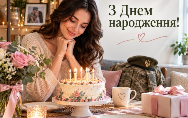Привітання з днем народження дружині військового — своїми словами, до сліз, мирного неба, короткі