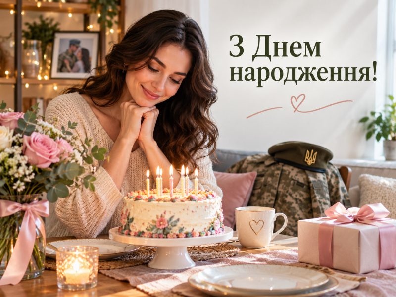 Привітання з днем народження дружині військового — своїми словами, до сліз, мирного неба, короткі