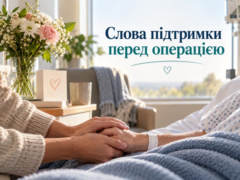 Слова підтримки перед операцією — що сказати і як написати своїми словами