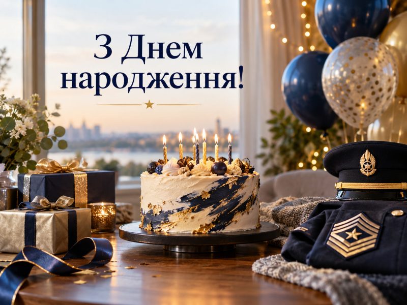 Привітання з днем народження старшому майстер-сержанту — від побратимів, від родини, з присвоєнням звання, короткі