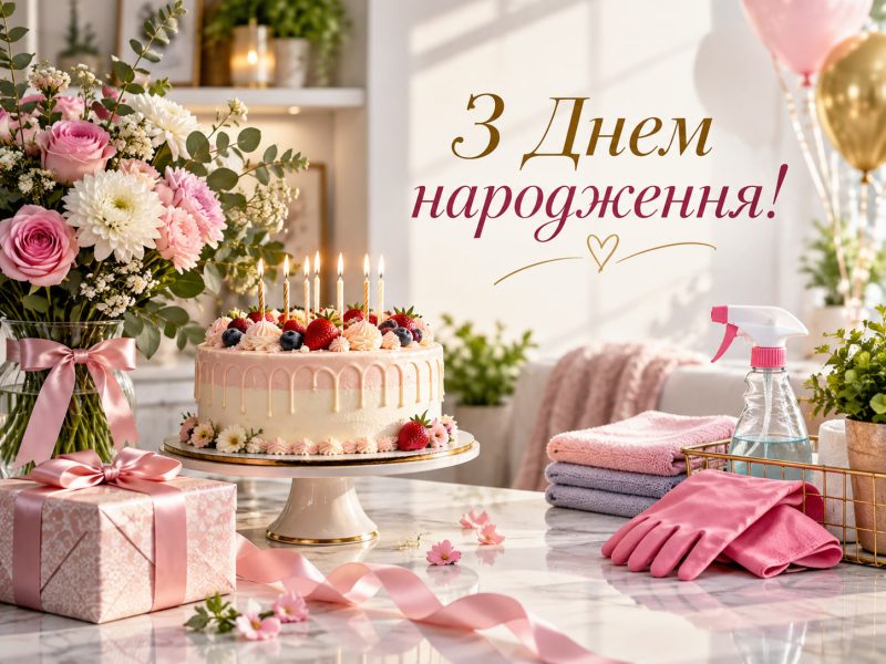 Привітання з днем народження прибиральниці — своїми словами, від колег, з професійним святом, короткі для листівки