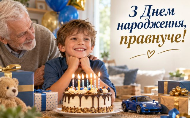 Привітання з днем народження правнуку — своїми словами, до сліз, короткі, у прозі