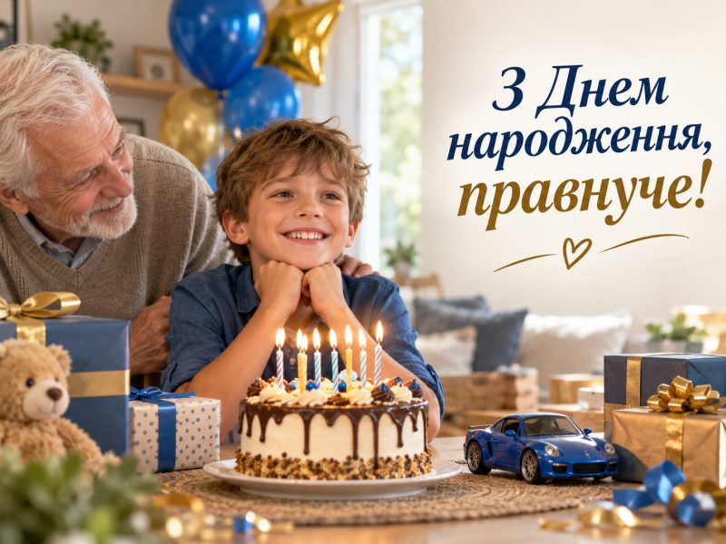 Привітання з днем народження правнуку — своїми словами, до сліз, короткі, у прозі