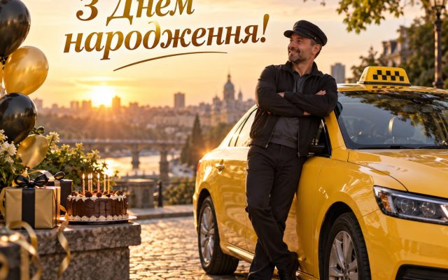 Привітання з днем народження таксисту — своїми словами, від колег, з професійним святом, короткі для листівки