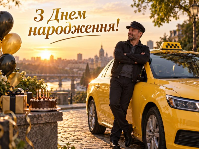 Привітання з днем народження таксисту — своїми словами, від колег, з професійним святом, короткі для листівки