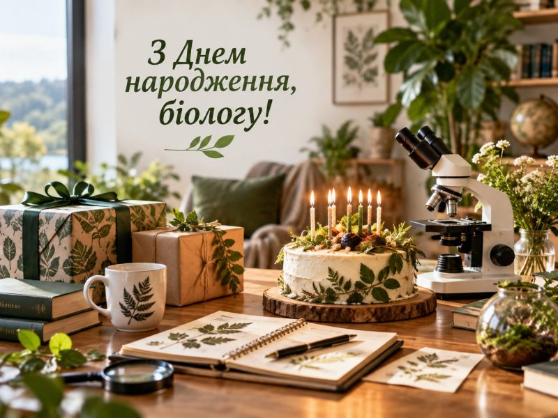 Привітання з днем народження біологу — своїми словами, від колег, з професійним святом, короткі для листівки