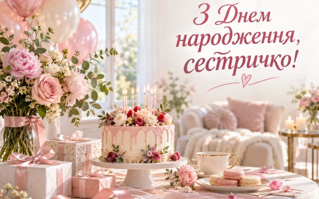 Привітання з днем народження молодшій сестрі — своїми словами, до сліз, короткі, у прозі