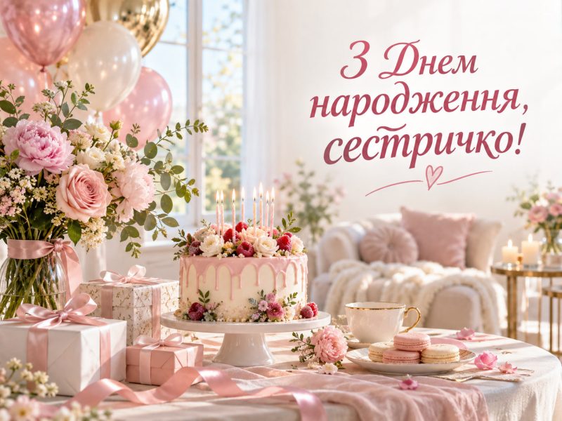 Привітання з днем народження молодшій сестрі — своїми словами, до сліз, короткі, у прозі