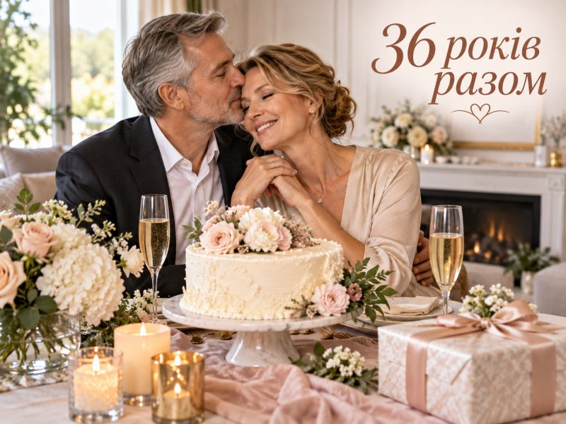 36 років весілля — кістяне весілля: привітання з 36-ю річницею своїми словами, що дарувати