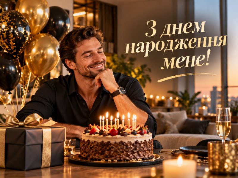 Привітання з днем народження самому собі — своїми словами, до сліз, короткі, у прозі