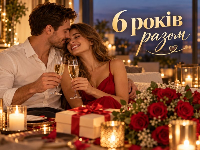 Привітання з річницею стосунків 6 років — своїми словами, у прозі, короткі