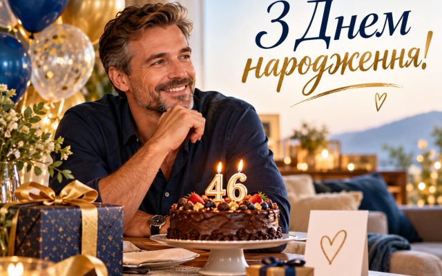 Привітання з 46-річчям: з днем народження 46 років жінці й чоловіку своїми словами — до сліз, короткі, для картинки