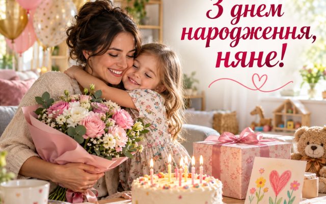 Привітання з днем народження няні — своїми словами, від колег, з професійним святом, короткі для листівки