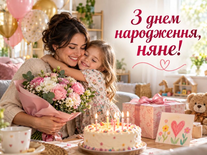 Привітання з днем народження няні — своїми словами, від колег, з професійним святом, короткі для листівки