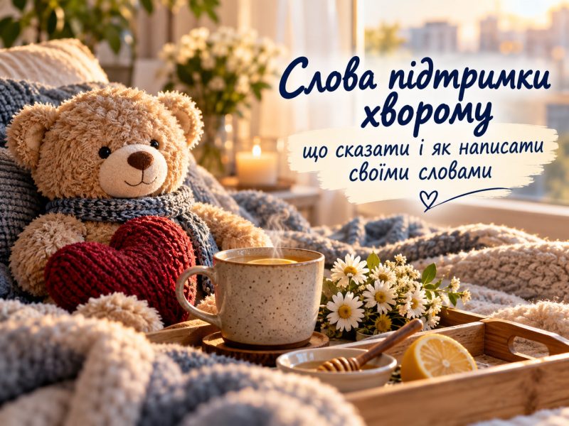 Слова підтримки хворому — що сказати і як написати своїми словами