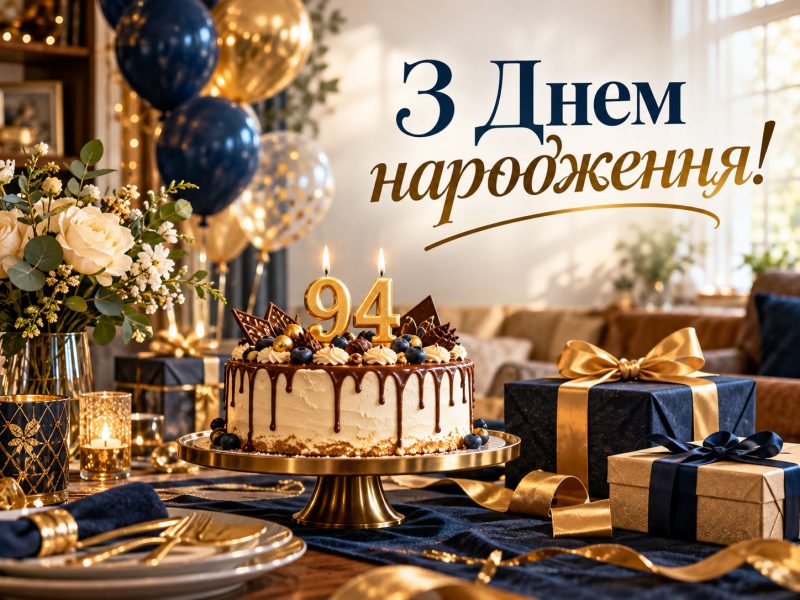 Привітання з 94-річчям: з днем народження 94 років жінці й чоловіку своїми словами — до сліз, короткі, для картинки