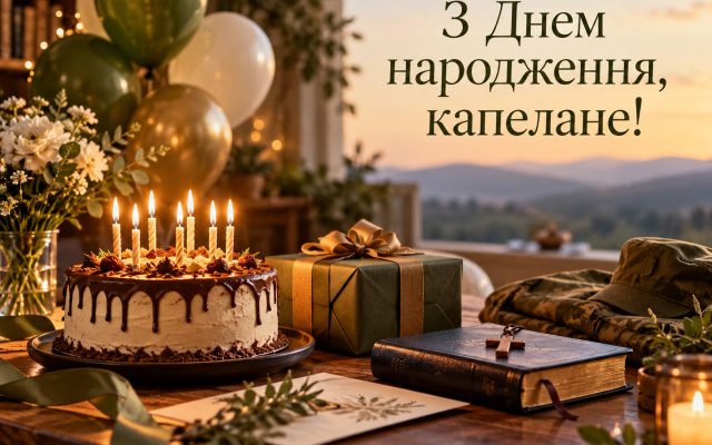 Привітання з днем народження військовому капелану — своїми словами, до сліз, мирного неба, короткі