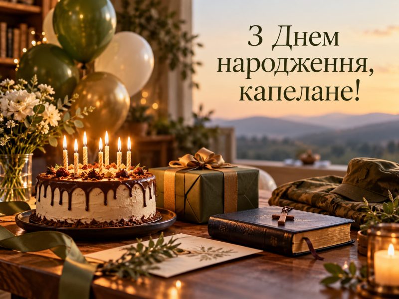 Привітання з днем народження військовому капелану — своїми словами, до сліз, мирного неба, короткі