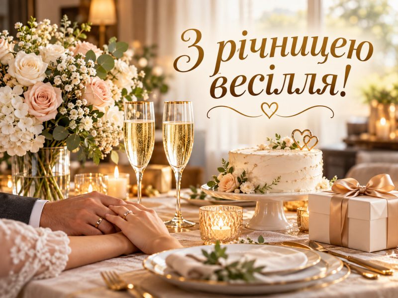 Привітання з річницею весілля колезі — своїми словами, у прозі, короткі