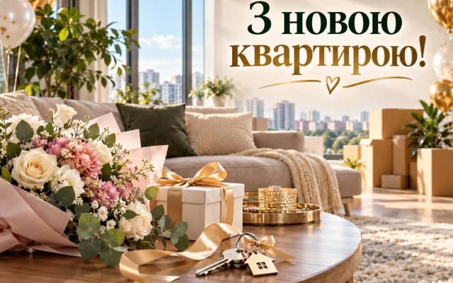 Привітання з купівлею квартири — своїми словами, короткі, у прозі, для листівки