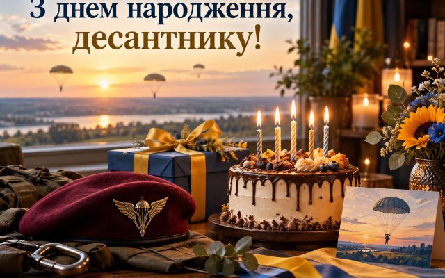 Привітання з днем народження десантнику — своїми словами, до сліз, мирного неба, короткі