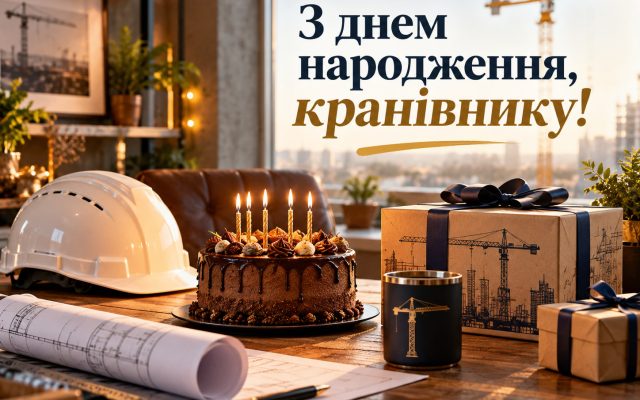 Привітання з днем народження кранівнику — своїми словами, від колег, з професійним святом, короткі для листівки