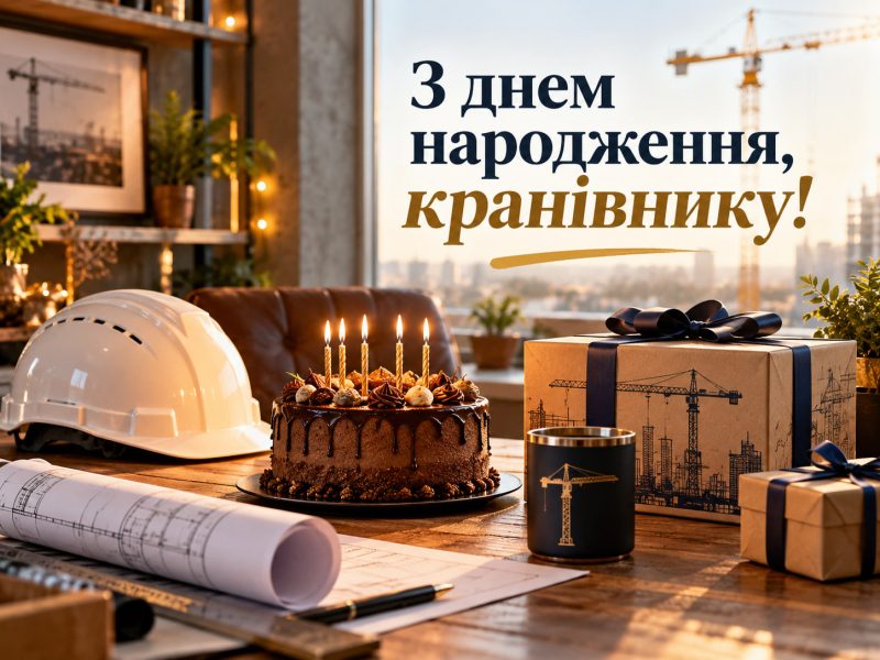 Привітання з днем народження кранівнику — своїми словами, від колег, з професійним святом, короткі для листівки