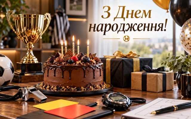 Привітання з днем народження спортивному судді — своїми словами, від колег, з професійним святом, короткі для листівки