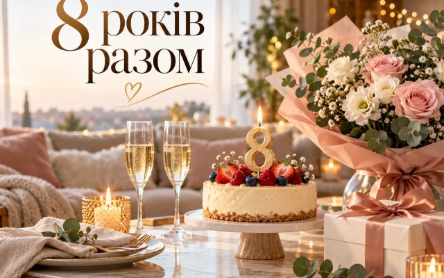 Привітання з річницею стосунків 8 років — своїми словами, у прозі, короткі