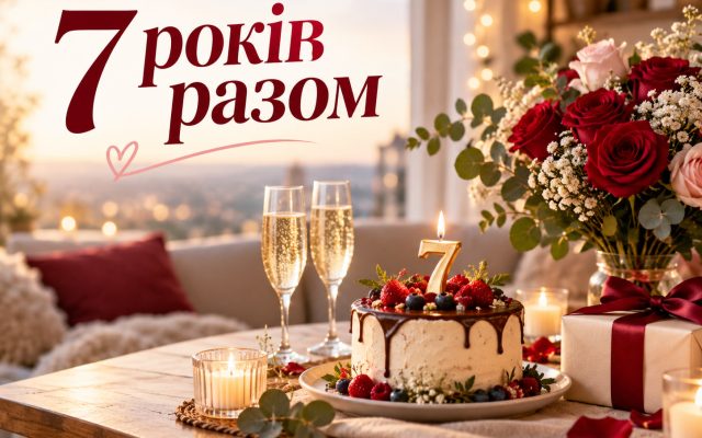 Привітання з річницею стосунків 7 років — своїми словами, у прозі, короткі
