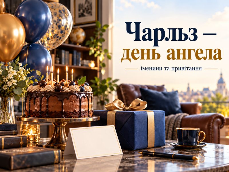 Чарльз — день ангела: коли святкувати іменини Чарльза в Україні і привітання з днем ангела та днем народження