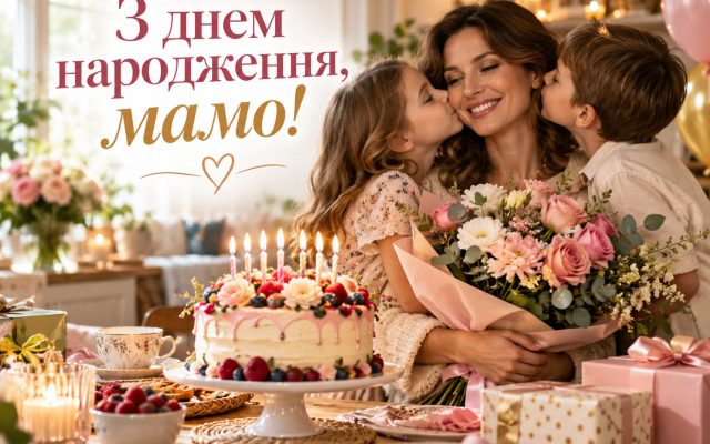 Привітання з днем народження мамі від дітей — своїми словами, до сліз, короткі, у прозі