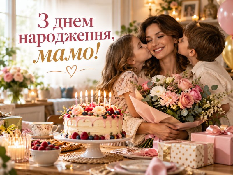 Привітання з днем народження мамі від дітей — своїми словами, до сліз, короткі, у прозі