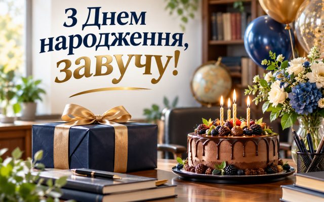 Привітання з днем народження завучу — своїми словами, від колег, з професійним святом, короткі для листівки